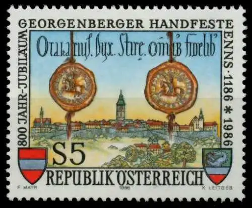 ÖSTERREICH 1986 Nr 1855 postfrisch S597F56