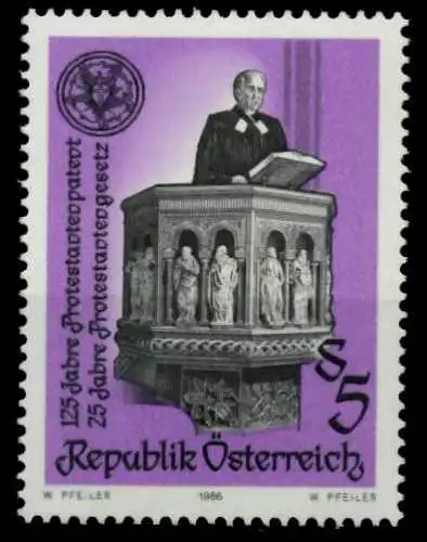 ÖSTERREICH 1986 Nr 1864 postfrisch S597FB6