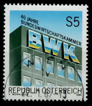 ÖSTERREICH 1986 Nr 1871 zentrisch gestempelt 7EAD92