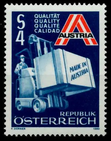 ÖSTERREICH 1980 Nr 1633 postfrisch S598432