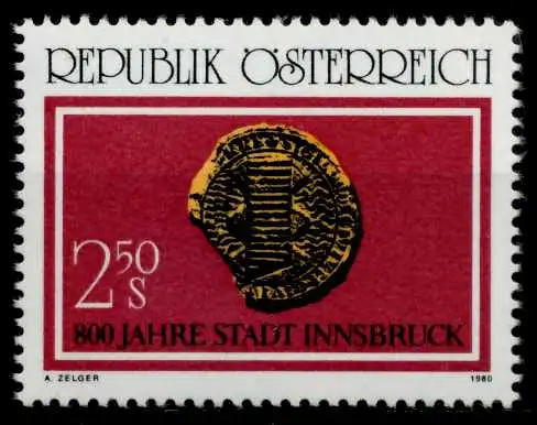 ÖSTERREICH 1980 Nr 1647 postfrisch S59E44E