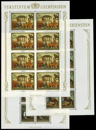 LIECHTENSTEIN BLOCK KLEINBOGEN Nr 717KB-719KB ungebraucht S59E6D6