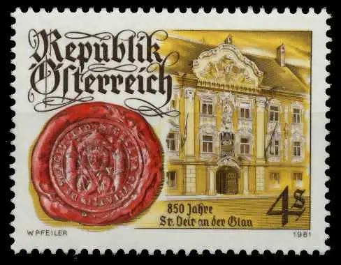 ÖSTERREICH 1981 Nr 1675 postfrisch S59E8DE