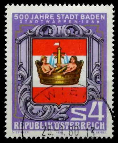 ÖSTERREICH 1980 Nr 1631 zentrisch gestempelt 7EF7EE