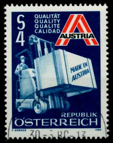 ÖSTERREICH 1980 Nr 1633 zentrisch gestempelt 7EF82A