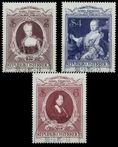 ÖSTERREICH 1980 Nr 1638-1640 zentrisch gestempelt 7EF83E