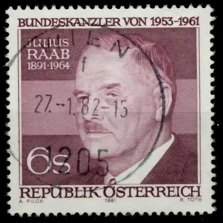 ÖSTERREICH 1981 Nr 1690 zentrisch gestempelt 7F3216