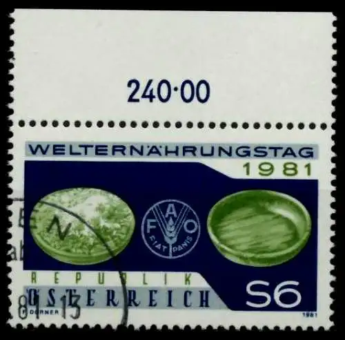 ÖSTERREICH 1981 Nr 1686 gestempelt ORA 7F325E