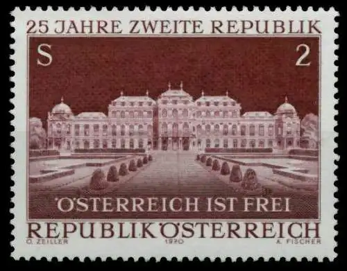 ÖSTERREICH 1970 Nr 1323 postfrisch S5A29EE