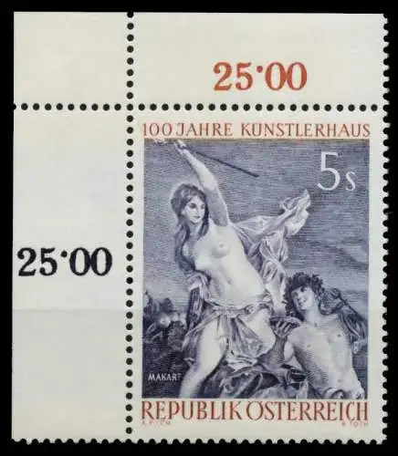 ÖSTERREICH 1961 Nr 1090 postfrisch ECKE-OLI 7F3852