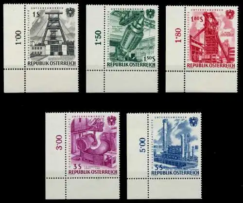 ÖSTERREICH 1961 Nr 1092-1096 postfrisch ECKE-ULI 7F3862