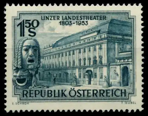 ÖSTERREICH 1953 Nr 988 postfrisch 7FBDFA