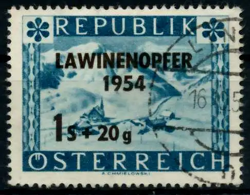ÖSTERREICH 1954 Nr 998 gestempelt 7FBF42