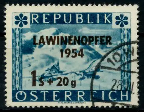 ÖSTERREICH 1954 Nr 998 gestempelt 7FBF66