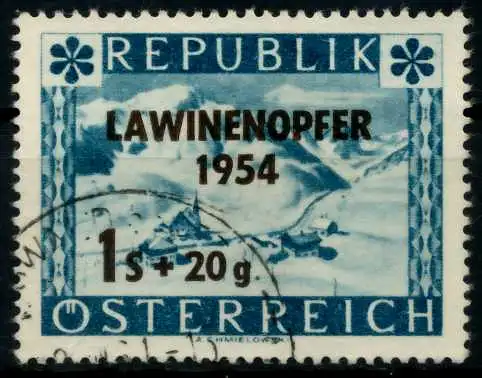 ÖSTERREICH 1954 Nr 998 gestempelt 7FBF4A