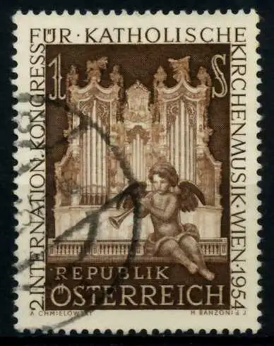 ÖSTERREICH 1954 Nr 1008 gestempelt 7FE072