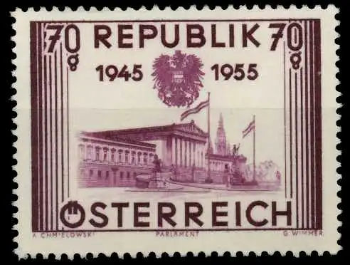 ÖSTERREICH 1955 Nr 1012 postfrisch 7FE0EA