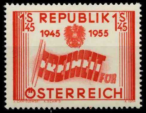 ÖSTERREICH 1955 Nr 1014 postfrisch 7FE0F2