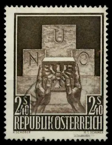 ÖSTERREICH 1956 Nr 1025 gestempelt 7FE256