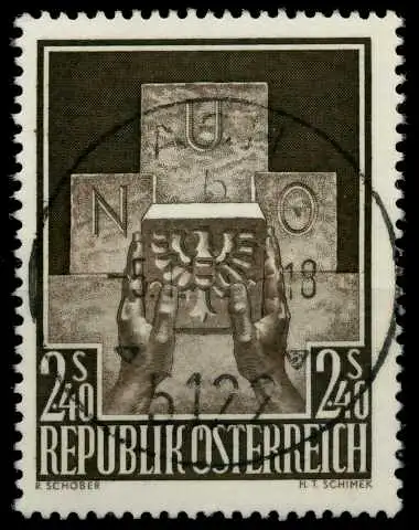ÖSTERREICH 1956 Nr 1025 zentrisch gestempelt 7FE26E