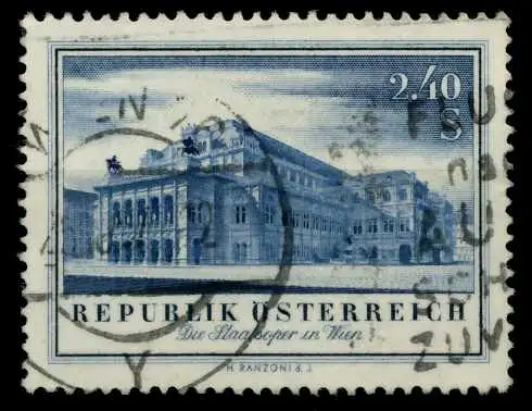 ÖSTERREICH 1955 Nr 1021 gestempelt 7FE34A