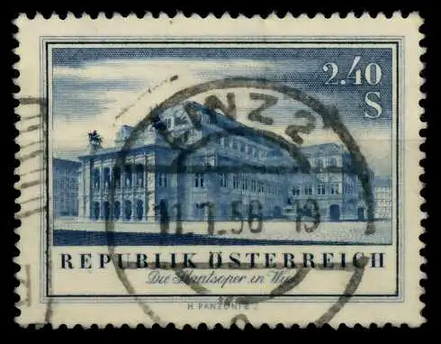 ÖSTERREICH 1955 Nr 1021 zentrisch gestempelt 7FE33A