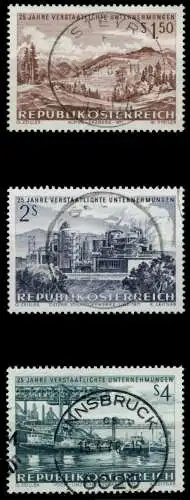 ÖSTERREICH 1971 Nr 1373-1375 gestempelt 7FE3EE