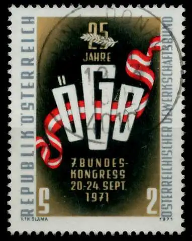 ÖSTERREICH 1971 Nr 1369 zentrisch gestempelt 7FE44A