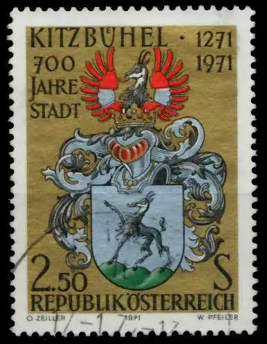 ÖSTERREICH 1971 Nr 1366 zentrisch gestempelt 7FE522