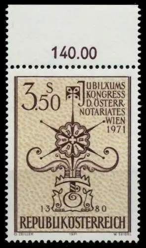 ÖSTERREICH 1971 Nr 1359 postfrisch ORA 7FE56A