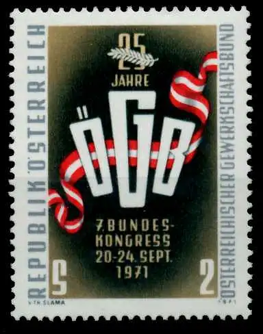 ÖSTERREICH 1971 Nr 1369 postfrisch S5AD9DE