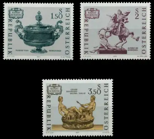 ÖSTERREICH 1971 Nr 1355-1357 postfrisch S5B1A4E