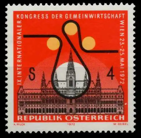 ÖSTERREICH 1972 Nr 1388 postfrisch S5B1B8A