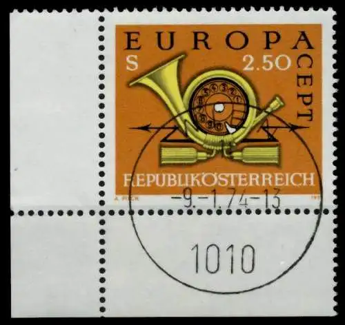 ÖSTERREICH 1973 Nr 1416 zentrisch gestempelt ECKE-ULI 80253E