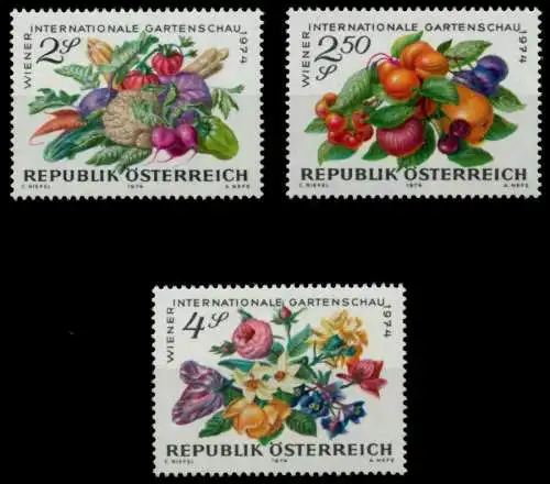 ÖSTERREICH 1974 Nr 1444-1446 postfrisch S5B52F2