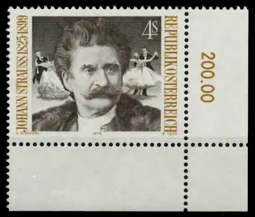 ÖSTERREICH 1975 Nr 1495 postfrisch ECKE-URE 8054CE