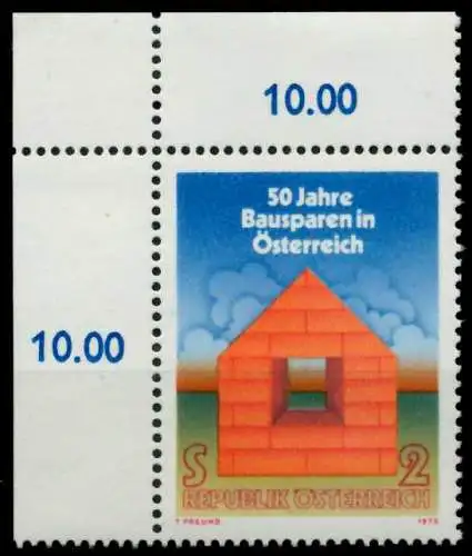 ÖSTERREICH 1975 Nr 1497 postfrisch ECKE-OLI 80552A