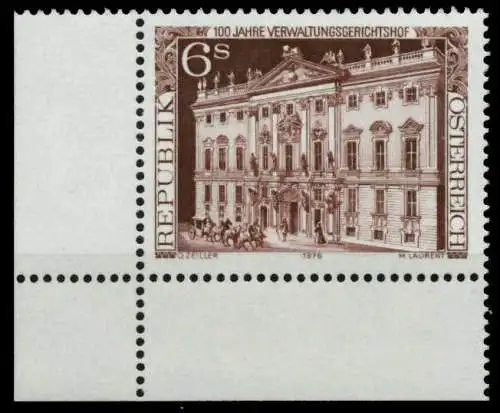 ÖSTERREICH 1976 Nr 1521 postfrisch ECKE-ULI 80560E