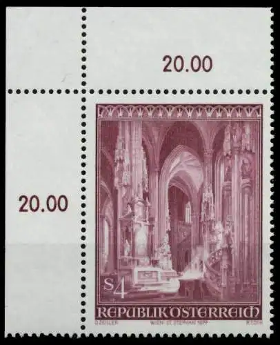 ÖSTERREICH 1977 Nr 1546 postfrisch ECKE-OLI 8096B2