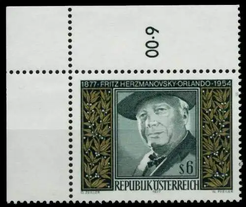 ÖSTERREICH 1977 Nr 1547 postfrisch ECKE-OLI 8096C6