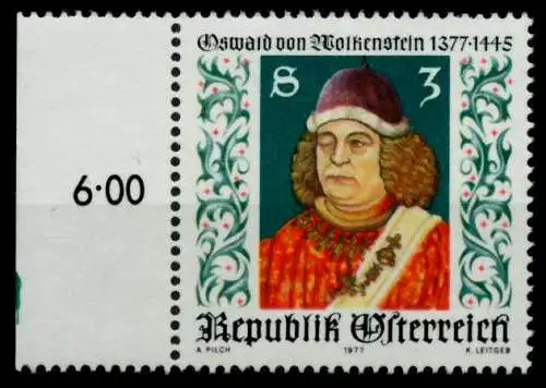 ÖSTERREICH 1977 Nr 1541 postfrisch ORA 8096DA