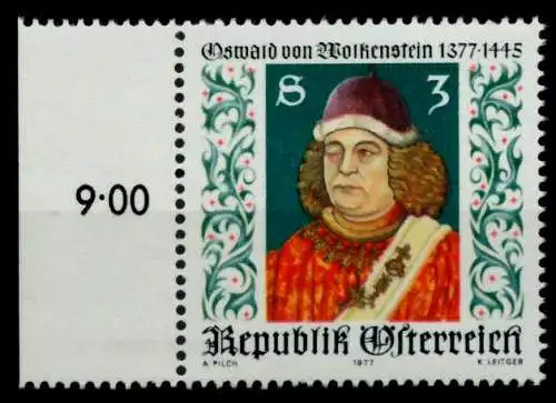 ÖSTERREICH 1977 Nr 1541 postfrisch ORA 8096EA