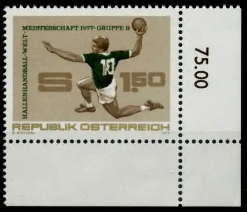 ÖSTERREICH 1977 Nr 1542 postfrisch ECKE-URE 8096D2