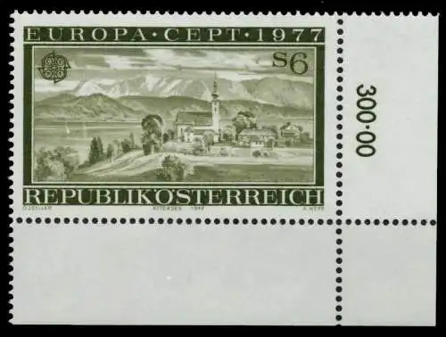 ÖSTERREICH 1977 Nr 1553 postfrisch ECKE-ORE 80970E