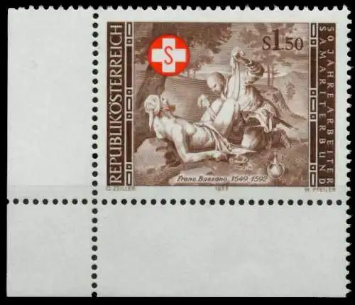 ÖSTERREICH 1977 Nr 1556 postfrisch ECKE-ULI 80971A