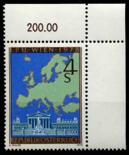 ÖSTERREICH 1978 Nr 1574 postfrisch ECKE-ORE 809816