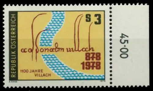 ÖSTERREICH 1978 Nr 1582 postfrisch ORA 809832