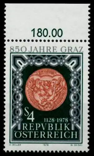 ÖSTERREICH 1978 Nr 1583 postfrisch ORA 809866
