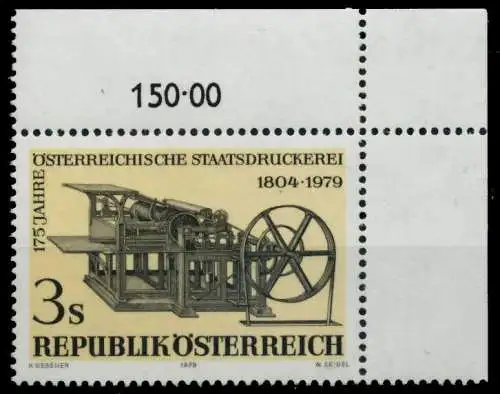 ÖSTERREICH 1979 Nr 1620 postfrisch ECKE-ORE 80992A