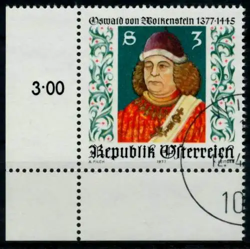 ÖSTERREICH 1977 Nr 1541 gestempelt ECKE-ULI 809CC2